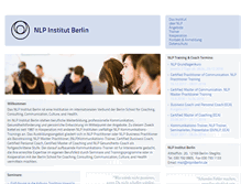 Tablet Screenshot of nlpinberlin.de